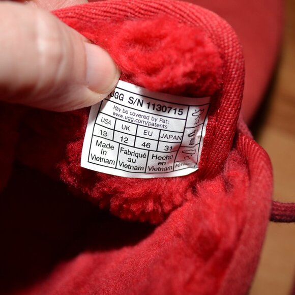 Share UGG Mens Neumel Graphic Outline 1130715 Round Toe Red Chukka Boot Size US - Picture 10 of 10